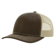 Load image into Gallery viewer, Adult Richardson Trucker Hat Snapback with Leather Patch
