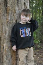 Load image into Gallery viewer, School/Team Name Applique Youth Sweatshirt
