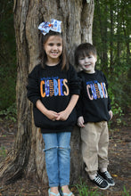 Load image into Gallery viewer, School/Team Name Applique Youth Sweatshirt
