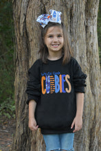 Load image into Gallery viewer, School/Team Name Applique Youth Sweatshirt
