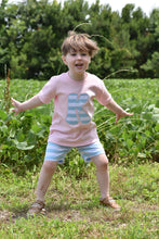 Load image into Gallery viewer, Boys Striped Shorts and Coordinating Monogram Applique
