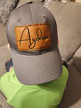 Load image into Gallery viewer, Dad, Papa, Pawpaw, Grandpa Hat with Leather Patch
