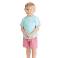 Load image into Gallery viewer, Boys Gingham Shorts and Coordinating Applique Design
