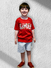 Load image into Gallery viewer, Boys Gingham Shorts and Coordinating Applique Design
