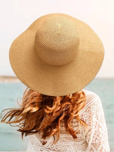 Load image into Gallery viewer, Adult Embroidered Straw Hat
