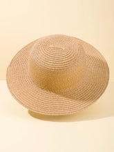 Load image into Gallery viewer, Baby-2 Embroidered Straw Hat 18.9&quot;
