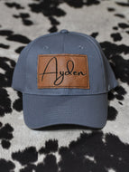 Youth Unisex Cap with Leather Patch