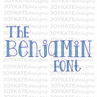 Benjamin Sketch Font