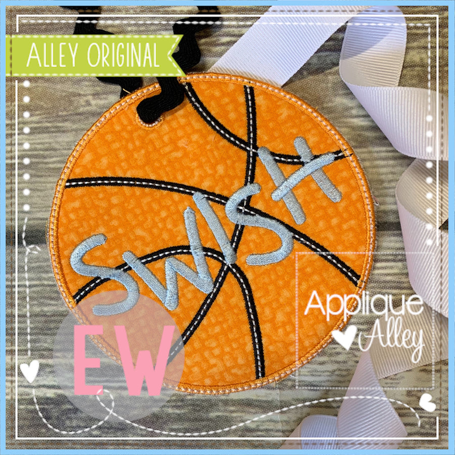 Basketball Tag with Name or Monogram