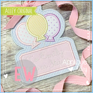 Birthday Balloon Bag Tag