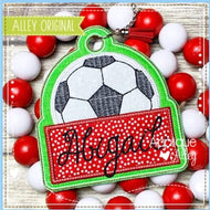 Soccer tag with name or monogram